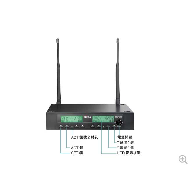 ACT-312B 雙頻道無線麥克風組
