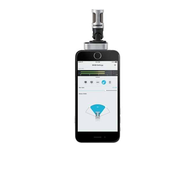 MV88 iOS專用數位立體聲電容麥克風