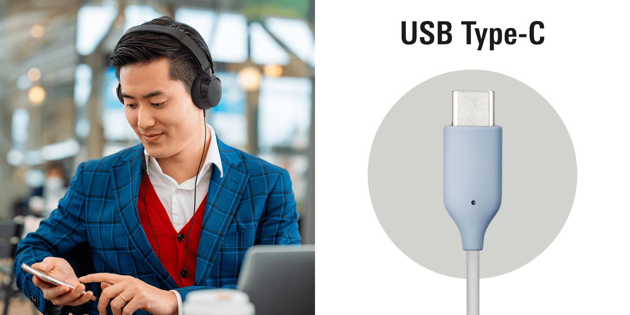 ATH-S120C USB Type-C™用耳罩式耳機