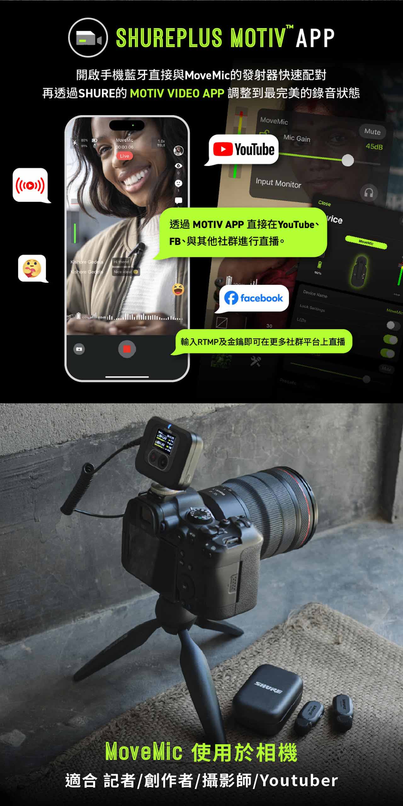 MoveMic Two Receiver無線領夾麥克風