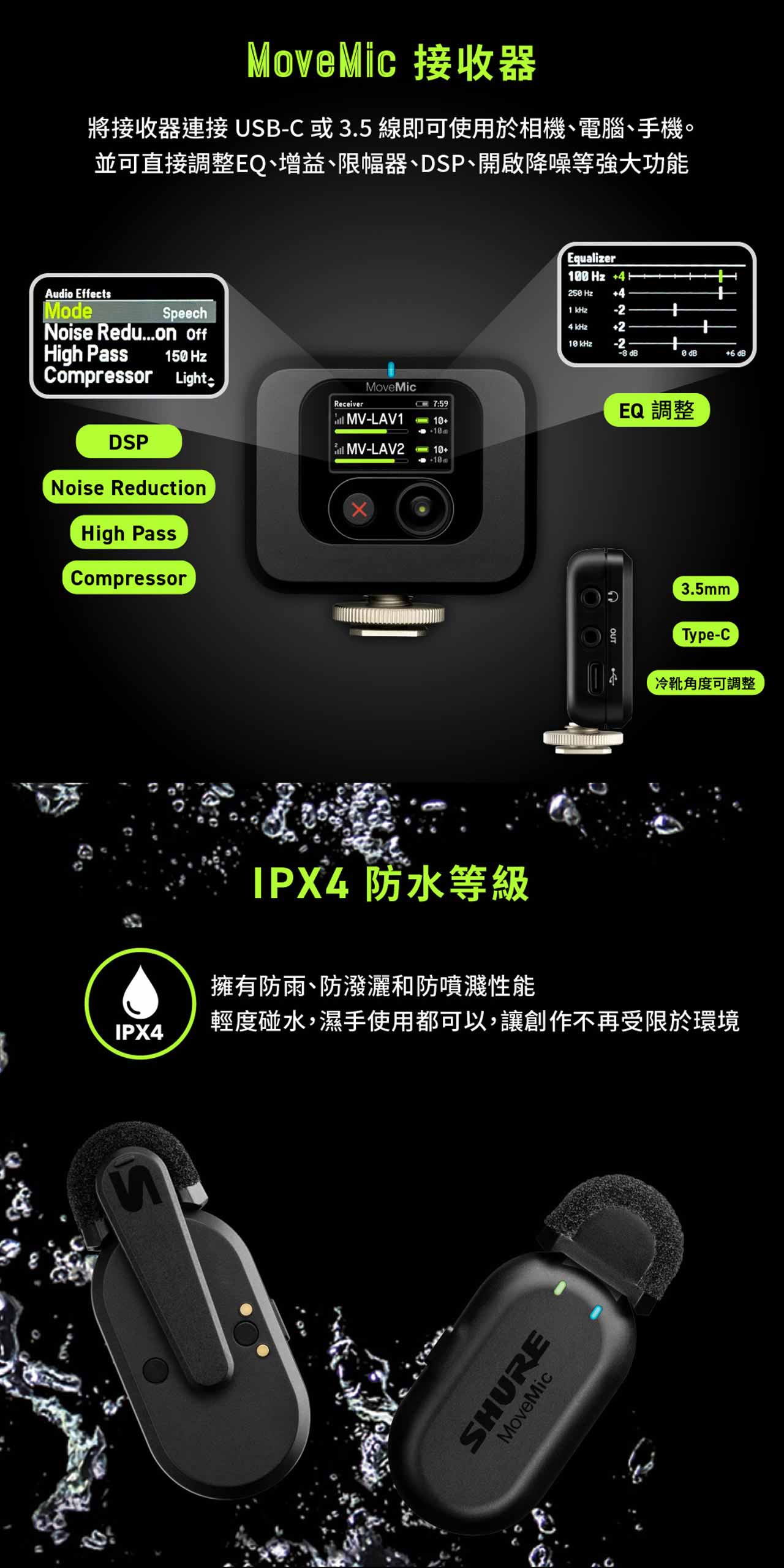 MoveMic Two Receiver無線領夾麥克風