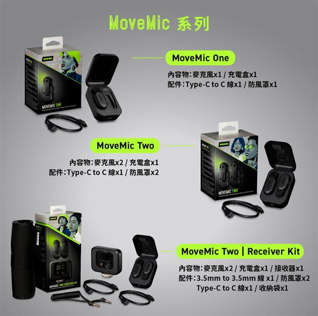 MoveMic Two Receiver無線領夾麥克風